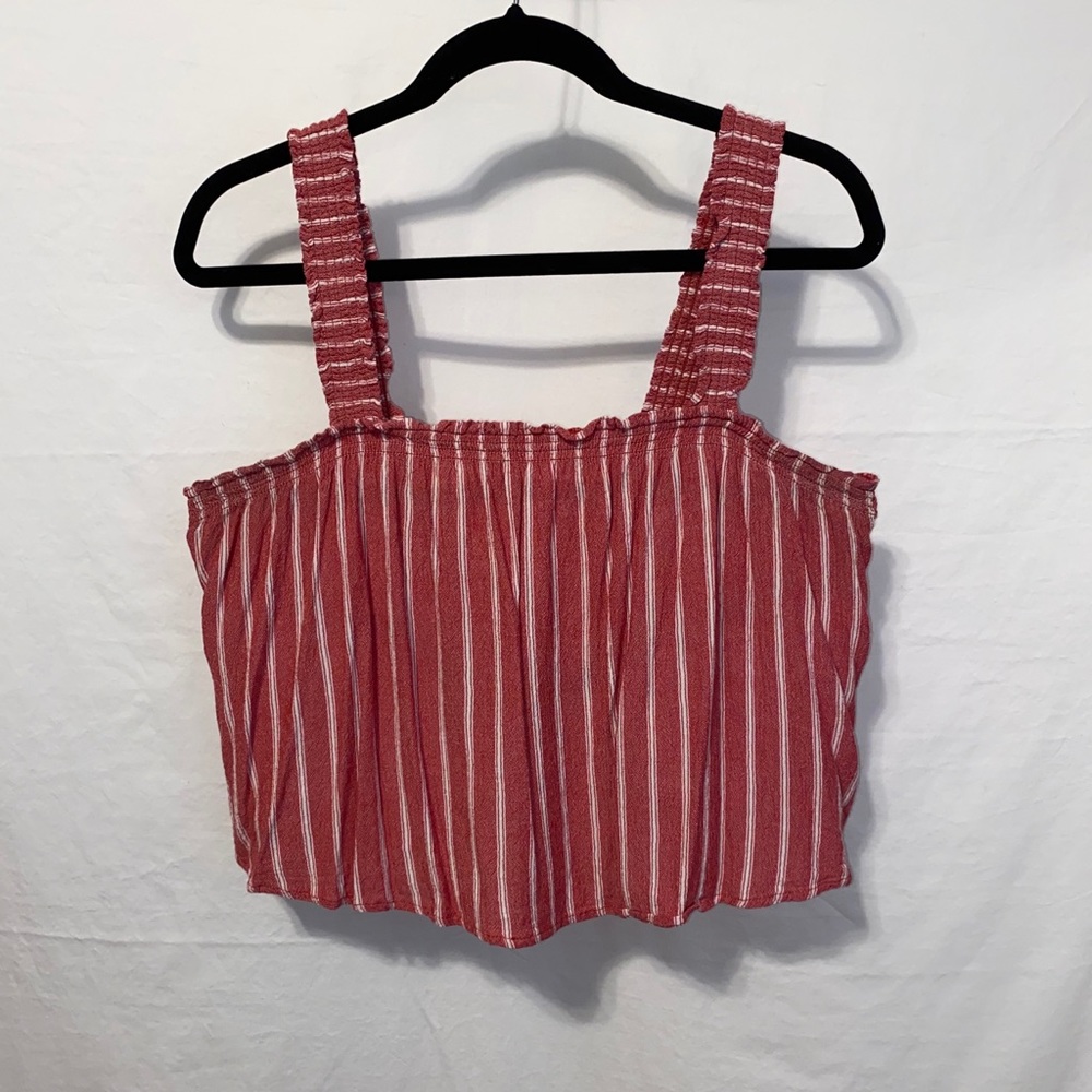HP Hollister striped cropped tank